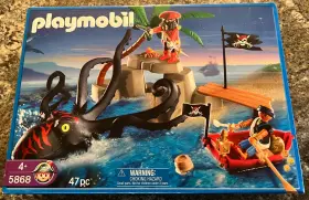 Playmobil 008789058683 New 5868 Sealed Pirate And Octopus Old Stock