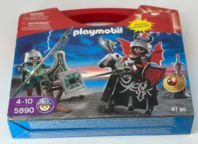 Playmobil 008789058904 2009 Knights 5890 41 Pc Set In Case - Brand New Factory Sealed