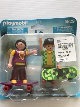 Playmobil 008789059291 Vintage 5929 Duo Pack Skateboarder