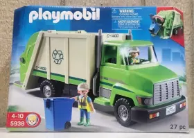Playmobil 008789059383 Green Recycling Truck Set City 5938