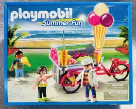 Playmobil 008789059628 Playmobil- 5962- Summer Fun- Ice Cream Cart- Ages 4-10