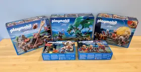 6160 Playmobil 008789060037 Knights Lot 6039 6003 6005 6006 All New Sealed Dragon Trebuchet