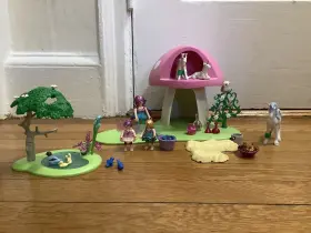 Playmobil 008789060556 Fairies Toad Stool Mushroom Fairy House Unicorns And Bird Pond