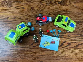 6112 Playmobil 008789061119 6111 And Service Vehicle With Lawnmower Street Sweeper