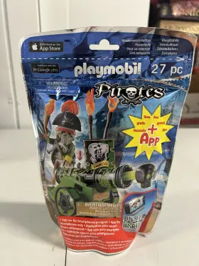 Playmobil 008789061621 Pirates Lot Cannon And Captain New Sealed Package 6162