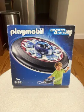 Playmobil 008789061829 Sports And Action 6182 Flying Saucer Ufo Frisbee With Alien Complete