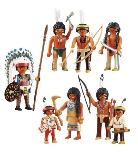 Playmobil 008789062710 6271 6272 6322 Native American Warriors Family Western Figure Sealed