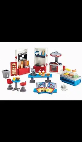 Playmobil 008789064417 6441 Fast Food Restaurant Store Toy Set Inside New Sealed Add On