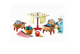 Playmobil 008789065261 6526 Victorian Mansion Laundress Washer Woman Laundry New Sealed Bag