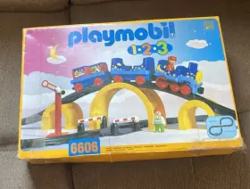 Playmobil 008789066060 Vtg 1998 1 2 3 - 6606 Toy Train Set No Manual