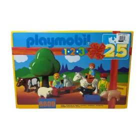 Playmobil 008789066091 New 123 Fun On The Farm 6609 Lot Cow Horse Cat Dog Pig Playset Vtg