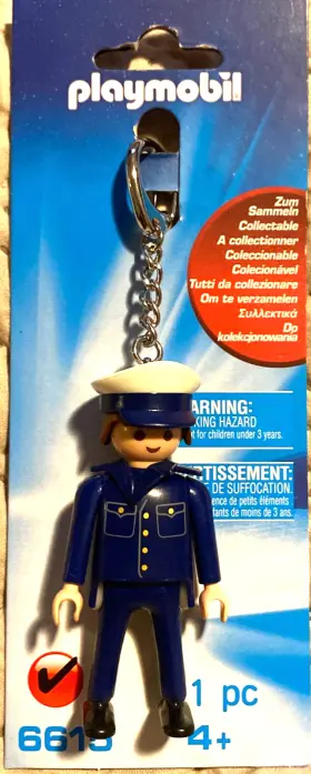 Playmobil 008789066152 6615 Police Keychain Backpack / Bag Clip