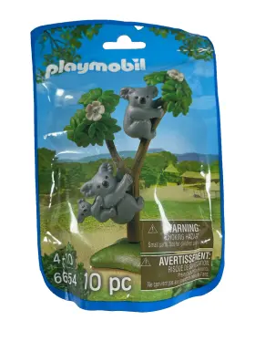 Playmobil 008789066541 Koala Zoo Animals 6654 10 Pieces City Life Family Mom Dad Baby New