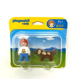 Playmobil 008789067272 123 Boy With Dog 6727 Ages 1 1/2
