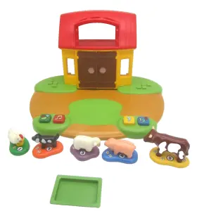 Playmobil 008789067661 1.2.3. Interactive Play Learn Farm Barn Animal Sounds And Numbers #6766