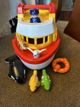 Playmobil 008789069573 1.2.3 Take Along Boat Cruise Ship Killer Whale Fish Set 6957 Complete