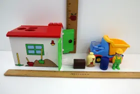 70184 Playmobil 008789069603 1.2.3 Construction Truck With Garage Set #70184 - Preowned