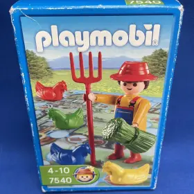Playmobil 008789075406 #7540 Farmer And Chicks Play Set New Factory Sealed In Box Geobra