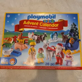 Playmobil 008789090096 Advent Calendar 1.2.3 Christmas On The Farm Set #9009