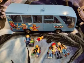 Playmobil 008789091178 Funpark Bus Amusement Park Blue Vehicle 9117 With Figures
