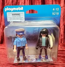 Playmobil 008789092182 9218 Figure Set Police Officer Robber Criminal Sealed Nib Toy Toys