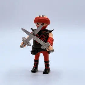 Playmobil 008789093356 9335 Red Ninja Mini Figure With Swords 3 Inch