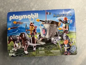Playmobil 008789093417 9341 Knights Dwarf Horse-drawn Battle Wagon / New