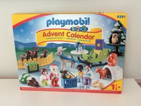 Playmobil 008789093912 123 Christmas Advent Calendar 9391 Santa Forest Animal Toy Figures New