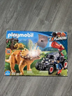 Playmobil 008789094346 Enemy Quad With Triceratops - 9434 Playmobil 008789094346 Enemy Quad With Triceratops - 9434