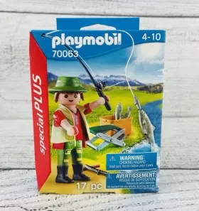 Playmobil 008789700636 Special Plus 70063 Fisherman Figure And Accessories 13pc Set New