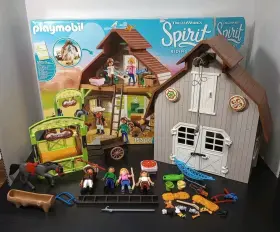 Playmobil 008789701183 Dreamworks Spirit Barn W Sagebrush Horse Stable Lot 70118 Incomplete