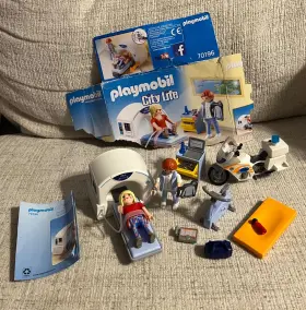 Playmobil 008789701961 City Life Medical Lot 70196 Mri Scanner Emergency Motorbike Extras