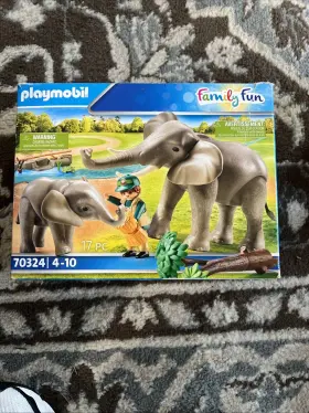 Playmobil 008789703248 70324 Elephants 17 Pcs New In Sealed Box