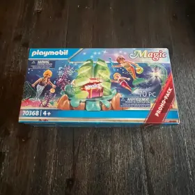 Playmobil 008789703682 Magic Coral Mermaid Lounge Building Set 70368 Box Sealed But Damaged