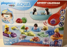 Playmobil 008789710864 123 Advent Calendar Fun Bath Toys 18 Months Aqua 71086