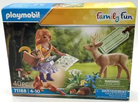 Playmobil 008789711885 2023 Family Fun 40 Pc 71188 Gardener Lady Animals Mushrooms Hedgehog