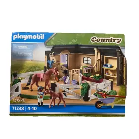 Playmobil 008789712387 71238 Riding Stable - 136 Pieces Fun Horse Playset