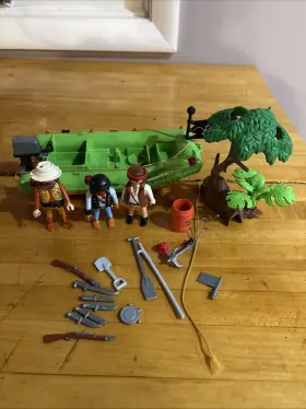 Playmobil 025369030420 Vintage 1999 3042 Jungle Expedition River Raft