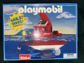 Playmobil 025369030642 New Sealed 1999 3064 Submarine Rescue Set