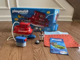 Playmobil 025369033704 Outdoor 3370 Red Rescue Submarine Ariane 2 Ship Maritime Salvage