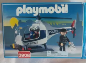 Playmobil 025369039089 Helicopter 3908 Police Set Collectible Vintage