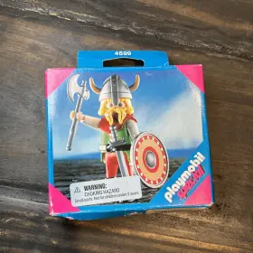 Playmobil 025369045998 Vintage New In Box Geobra Vikings Special Norseman Figure 4599