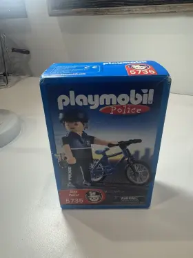 Playmobil 025369057359 5735 Policeman With Bike Vintage 2003 New Sealed