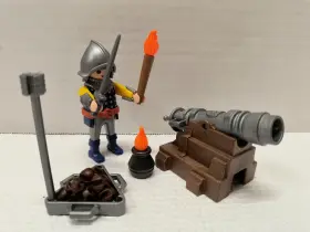 Playmobil 025369057588 Cannon And Knight Playset New In Bag No Box Or Instructions