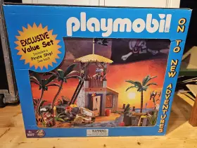 3174 Playmobil 025369105173 New 10517 Pirate Lagoon Island 3285 3938 4899 Red Corsair Ship