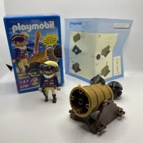 Playmobil 025469057815 5781 Pirate Captain Wooden Peg Leg Long John Silver And Cannon