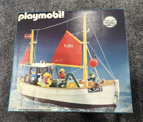 035516 Playmobil 1983 Geobra 3551 Boat Suzanne Complete Box And Instructions No Toy