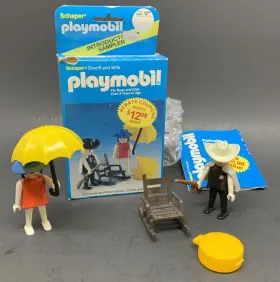 Playmobil 047326029544 Nib Schaper Rare Vintage Openbox Figures 2954 Sheriff And Wife