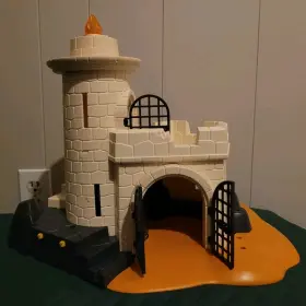 080720 Playmobil Vintage Pirates Soldier Lighthouse Fortress 4294 Incomplete