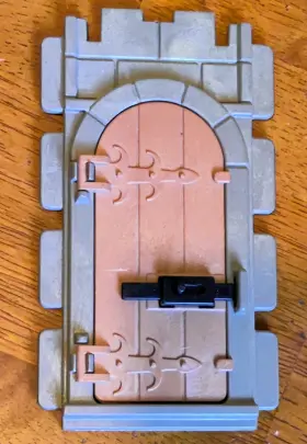 3007670 Playmobil 3002897 #3666 Castle Parts Flat Wall Doorway With Door Part #3007670 Knights